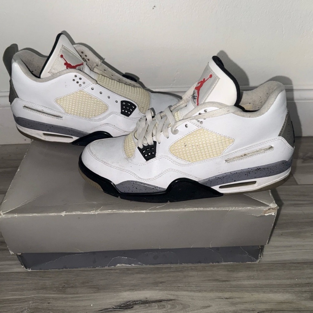 Jordan 4 White Cement Size 12